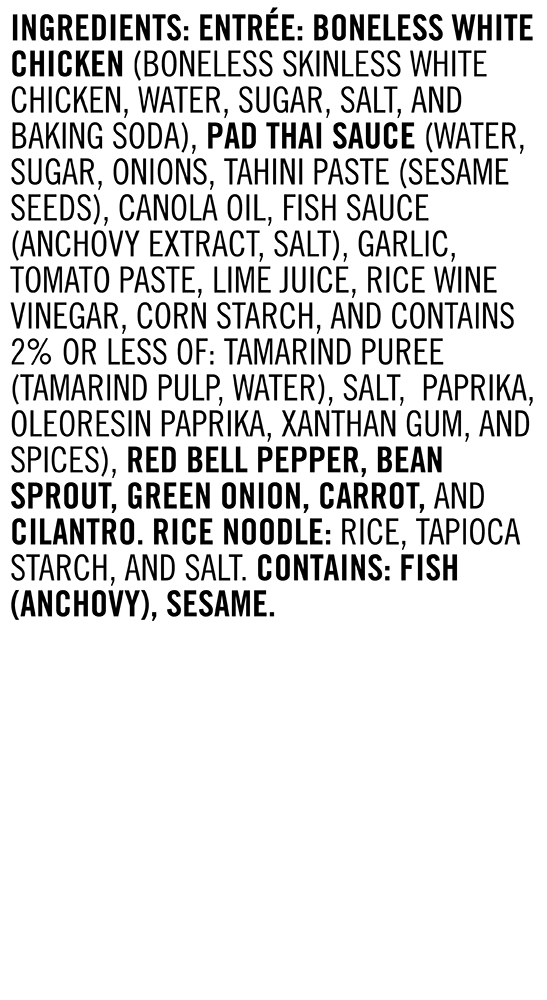 Snapdragon Chicken Pad Thai 32 Ounces Refrigerated Meal Ingredients