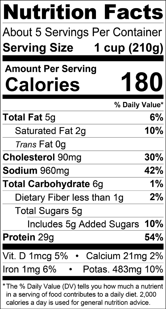 Snapdragon Red Thai Curry w/ Chicken_Nutritional Facts