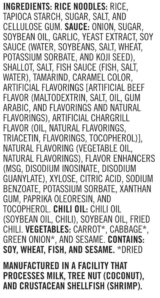 Snapdragon Saucy Noodles Drunken Noodles 6 Bowls Ingredients