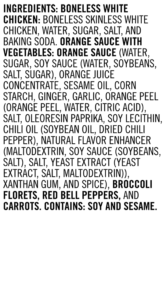 Snapdragon Orange Chicken 32 Ounces Refrigerated Meal Ingredients